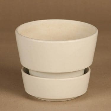 Arabia SL kukkaruukku, valkoinen, suunnittelija Richard Lindh,