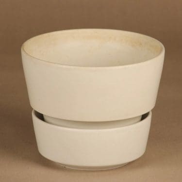 Arabia SL kukkaruukku, valkoinen, suunnittelija Richard Lindh,