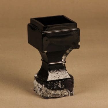 Humppila vase/candle holder, brown designer Eino Vänni