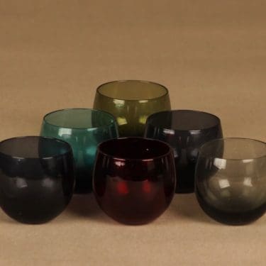 Nuutajärvi Marja lasi, 7 cl, 6 kpl, suunnittelija Saara Hopea, 7 cl