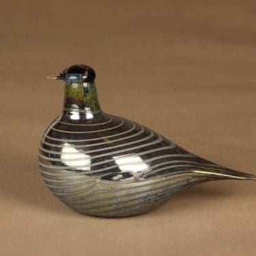 Nuutajärvi lintu , Alli, suunnittelija Oiva Toikka, Alli, signeerattu