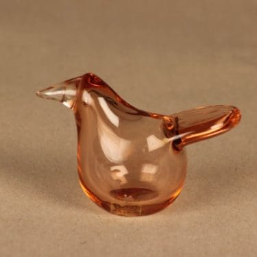 Nuutajärvi lintu , Sieppo, suunnittelija Oiva Toikka, Sieppo, signeerattu