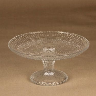 Riihimäen lasi Grapponia tarjoiluvati, jalallinen, suunnittelija Nanny Still, jalallinen