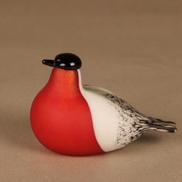 Nuutajärvi lintu , Punatulkku, suunnittelija Oiva Toikka, Punatulkku, signeerattu