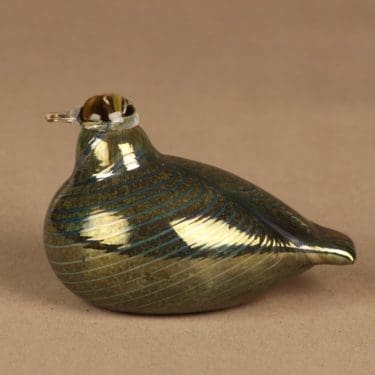 Nuutajärvi lintu , KOP pieni, suunnittelija Oiva Toikka, KOP pieni, signeerattu