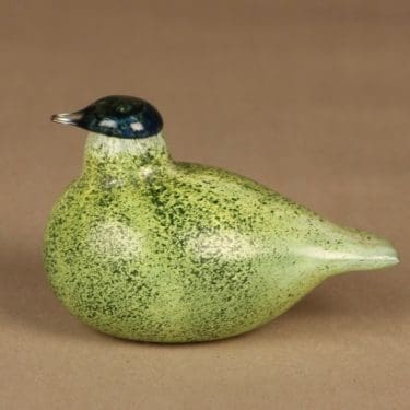 Nuutajärvi lintu , Viiriäinen, suunnittelija Oiva Toikka, Viiriäinen, signeerattu