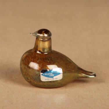 Nuutajärvi lintu , Hippiäinen, suunnittelija Oiva Toikka, Hippiäinen, signeerattu