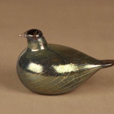 Nuutajärvi lintu , Pikku-Alli, suunnittelija Oiva Toikka, Pikku-Alli, signeerattu