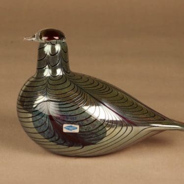 Nuutajärvi lintu , Fasaani, suunnittelija Oiva Toikka, Fasaani, signeerattu