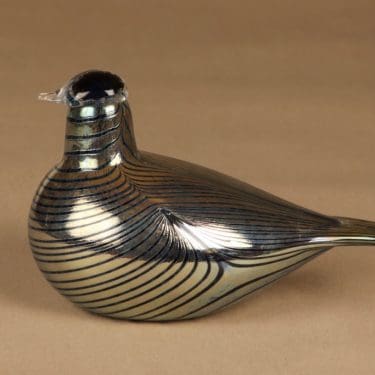 Nuutajärvi lintu , KOP iso, suunnittelija Oiva Toikka, KOP iso, signeerattu