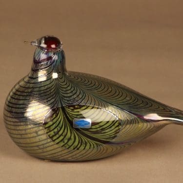 Nuutajärvi lintu , Fasaani, suunnittelija Oiva Toikka, Fasaani, signeerattu