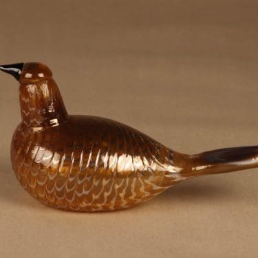 Nuutajärvi lintu , Karjalan Kultakäkönen, suunnittelija Oiva Toikka, Karjalan Kultakäkönen, signeerattu