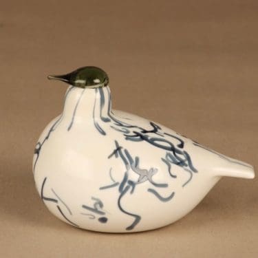 Nuutajärvi lintu , tilaustyö SKV:lle, suunnittelija Oiva Toikka, tilaustyö SKV:lle, signeerattu