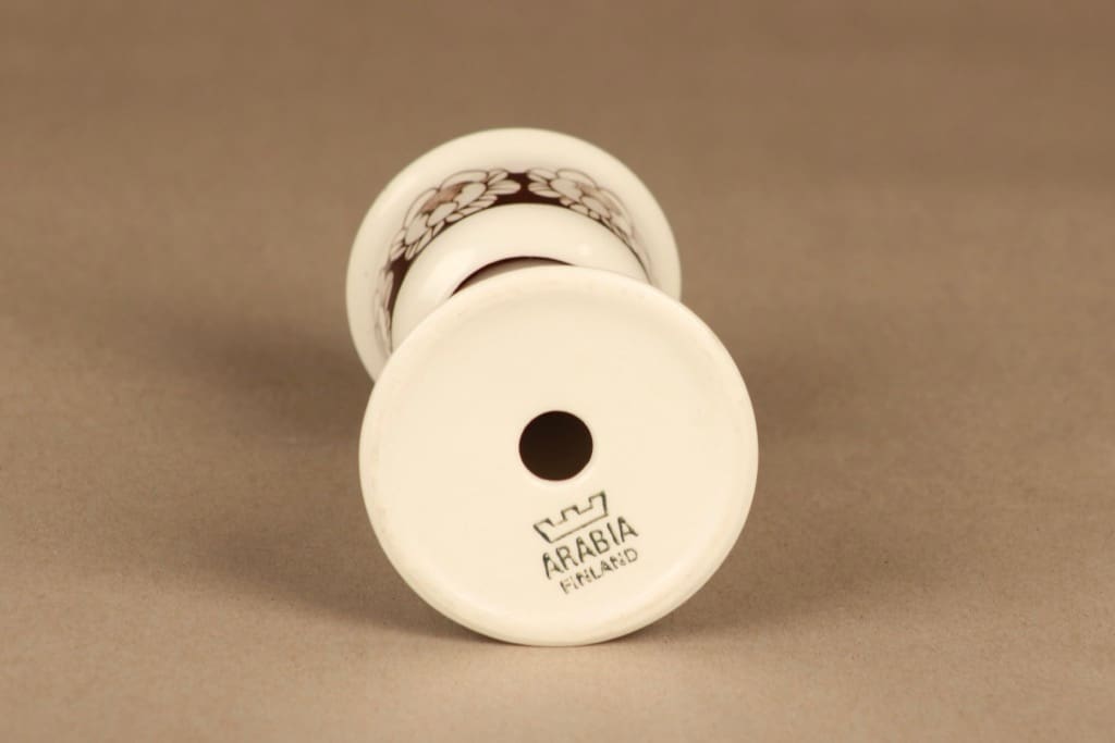 Arabia Katrilli munakuppi, ruskea, valkoinen, suunnittelija Esteri Tomula, serikuva kuva 2