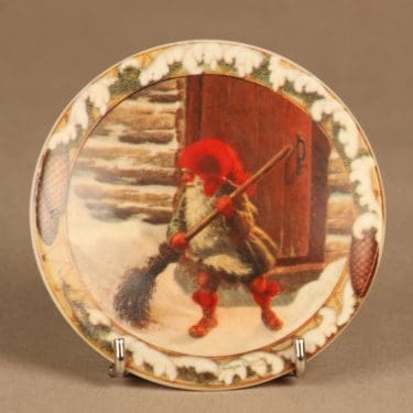 Arabia seinälautanen, Tonttu ja luuta, suunnittelija Anders Olsson, Tonttu ja luuta, tonttu-aihe