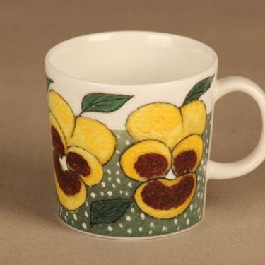 Arabia Teema muki, Lempeä hymy, suunnittelija Heljä Liukko-Sundström, Lempeä hymy, serikuva, kukka