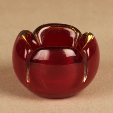 Nuutajärvi Kukka taidelasi, signeerattu, suunnittelija Jaakko Niemi, signeerattu,