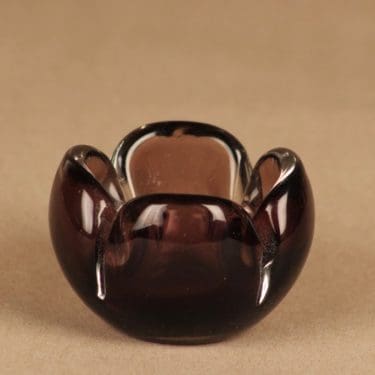 Nuutajärvi Kukka taidelasi, signeerattu, suunnittelija Jaakko Niemi, signeerattu