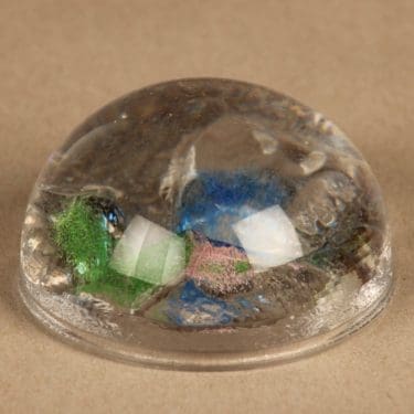 Riihimäen lasi Rantakivet taidelasi, monivärinen, suunnittelija Helena Tynell,