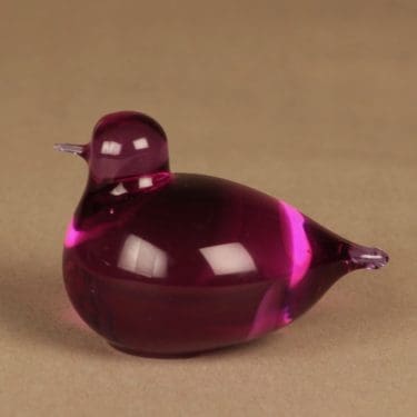 Nuutajärvi lintu , Pulmu, suunnittelija Oiva Toikka, Pulmu, signeerattu