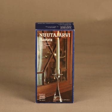 Nuutajärvi Aurora kynttilänjalka, 18.5 cm, suunnittelija Heikki Orvola, 18.5 cm