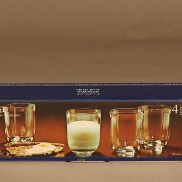 Nuutajärvi Luna glass 20 cl, 4 pcs designer Kaj Franck