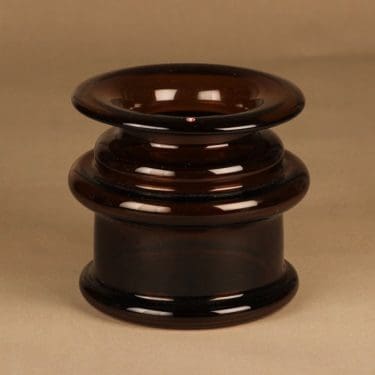 Nuutajärvi Novitas vase, brown designer Timo Sarpaneva