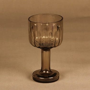 Riihimäen lasi Aurora kulho, jalallinen, suunnittelija Helena Tynell, jalallinen