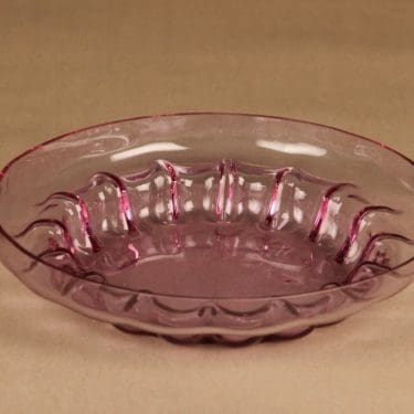 Riihimäen lasi Aurora kulho, iso, suunnittelija Helena Tynell, iso