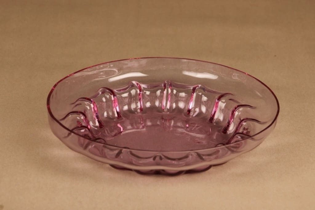 Riihimäen lasi Aurora kulho, iso, suunnittelija Helena Tynell, iso