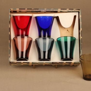 Riihimäen lasi juomalasi, 15 cl, 6 kpl, suunnittelija tuntematon, 15 cl