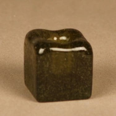 Nuutajärvi Iglu kynttilänjalka, vihreä, suunnittelija Oiva Toikka,