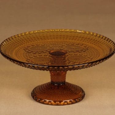 Riihimäen lasi Grapponia tarjoiluvati, jalallinen, suunnittelija Nanny Still, jalallinen