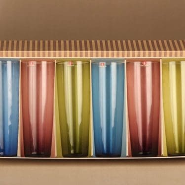 Iittala 2204 mehulasi, 30 cl, 6 kpl, suunnittelija Tapio Wirkkala, 30 cl