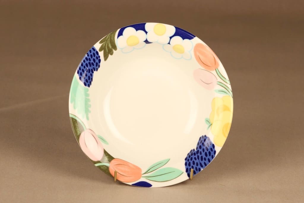 Arabia Poetica lautanen, syvä, suunnittelija Dorrit von Fieandt, syvä, kukka, serikuva kuva 2