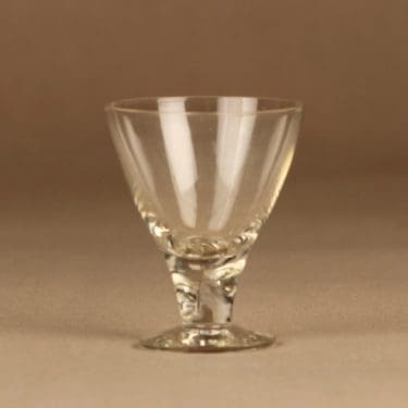 Nuutajärvi GN 46 liköörilasi, kirkas, suunnittelija Gunnel Nyman,