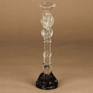 Humppila Kasvimaalla kynttilänjalka, kirkas, ruskea, suunnittelija Pertti Santalahti,