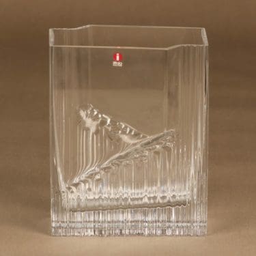 Iittala Sointu maljakko, kirkas, suunnittelija Tapio Wirkkala, kirkas