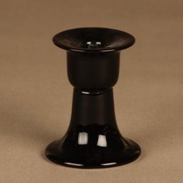 Arabia Arctica   kynttilänjalka, musta, suunnittelija Heljä Liukko-Sundström,