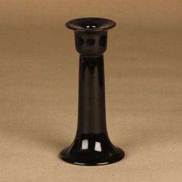Arabia Arctica   kynttilänjalka, musta, suunnittelija Heljä Liukko-Sundström,