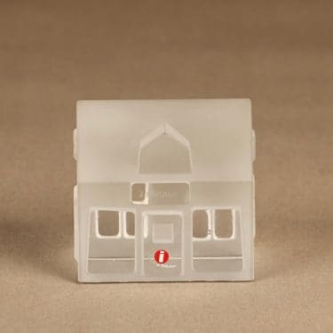 Iittala Iittalan kylä taidelasi, Hakalan Kauppa, suunnittelija Jorma Vennola, Hakalan Kauppa, signeerattu, numeroitu