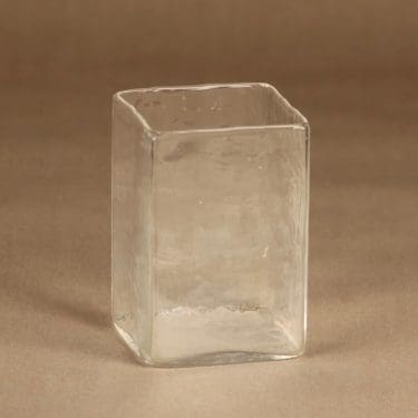 Nuutajärvi Tahiti maljakko, kirkas, suunnittelija Oiva Toikka,