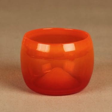 Nuutajärvi Rosso art glass bowl suunnittelija Kaj Franck