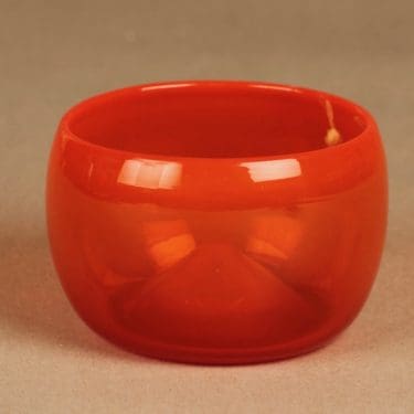 Nuutajärvi Rosso art glass bowl suunnittelija Kaj Franck