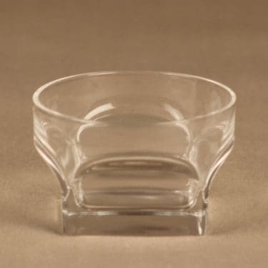 Iittala Contact jälkiruokakulho, kirkas, suunnittelija Pertti Santalahti,