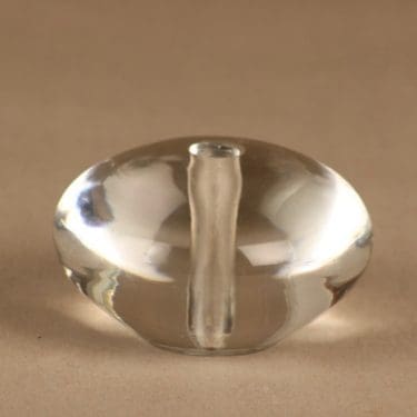 Iittala taidelasi, signeerattu, suunnittelija Tapio Wirkkala, signeerattu, signeerattu