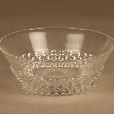 Nuutajärvi Näppyläkulho kulho, kirkas, suunnittelija Saara Hopea,