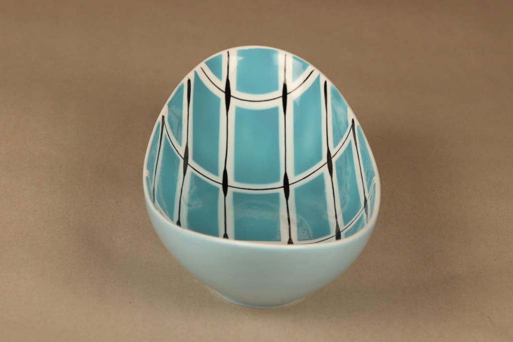 Arabia AR kulho, käsinmaalattu, suunnittelija Olga Osol, käsinmaalattu, retro kuva 2