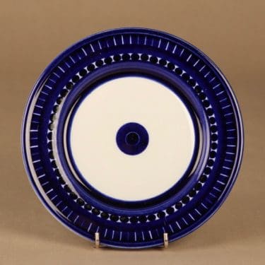 Arabia Valencia leivoslautanen, 19.5 cm, suunnittelija Ulla Procope, 19.5 cm, käsinmaalattu, signeerattu