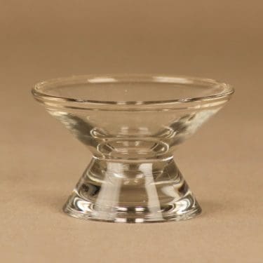 Iittala Kartio kynttilänjalka, kirkas, suunnittelija Kaj Franck,